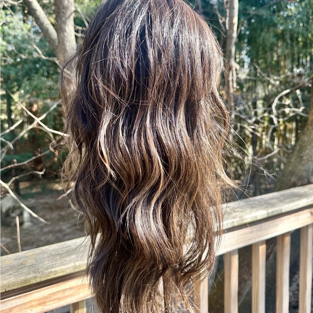 🌟Belle Tress - Liverpool-Chocolate -R,Wavy Brown Highlighted Women's Wig - Picture 11 of 16